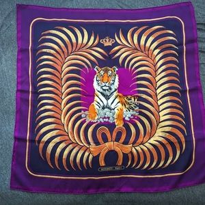 NEW Rare Purple "Tigre Royal Fleuri" 70cm